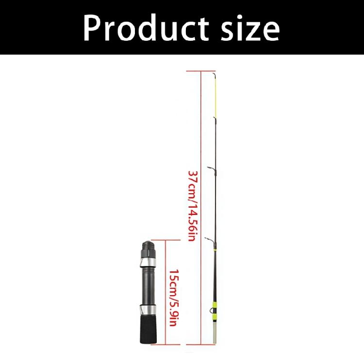 Light Weight Fishing Poles Easy to Use Glassfiber Body and Strengthened Tip Construction Winter Ice Fishing Rod