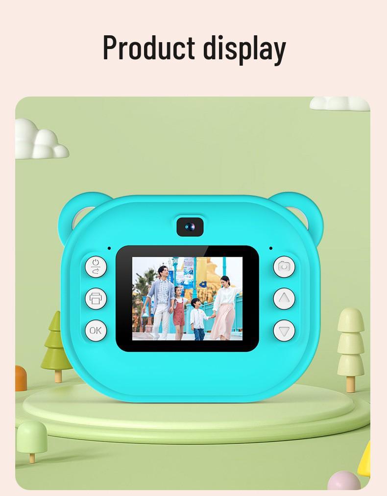 High-Definition Kids' Instant Print Camera with Cartoon Design