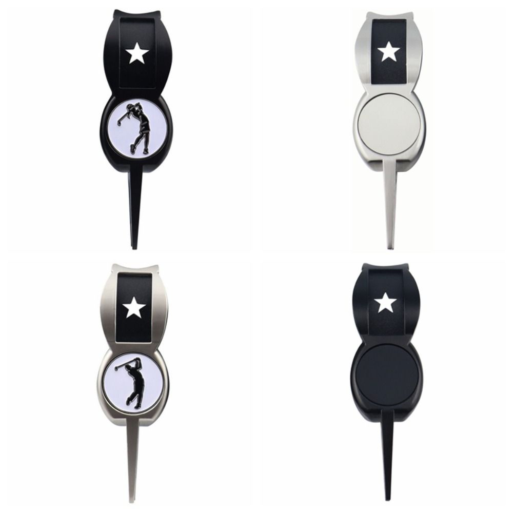 

Detachable Golf Green Divot Fork 4 in 1 Golf Fork Golf Position Markers Place The Club