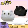 Japanese Black & White Cat Plush Dumpling Pillow: Soft, Cute Backrest & Nap Pillow