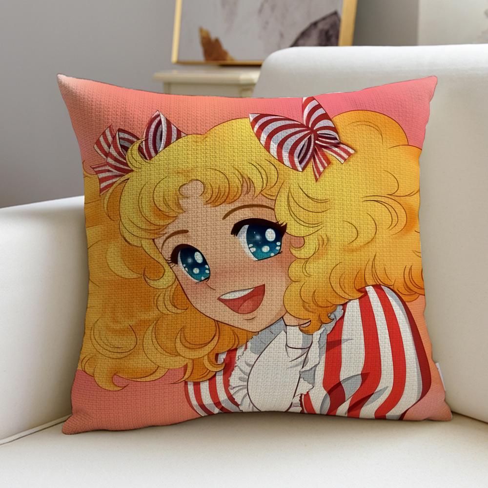 Classic CCandy CandyS Cushion Cover Breathable and skinfriendly linen pillowcase square removable and washable cushion