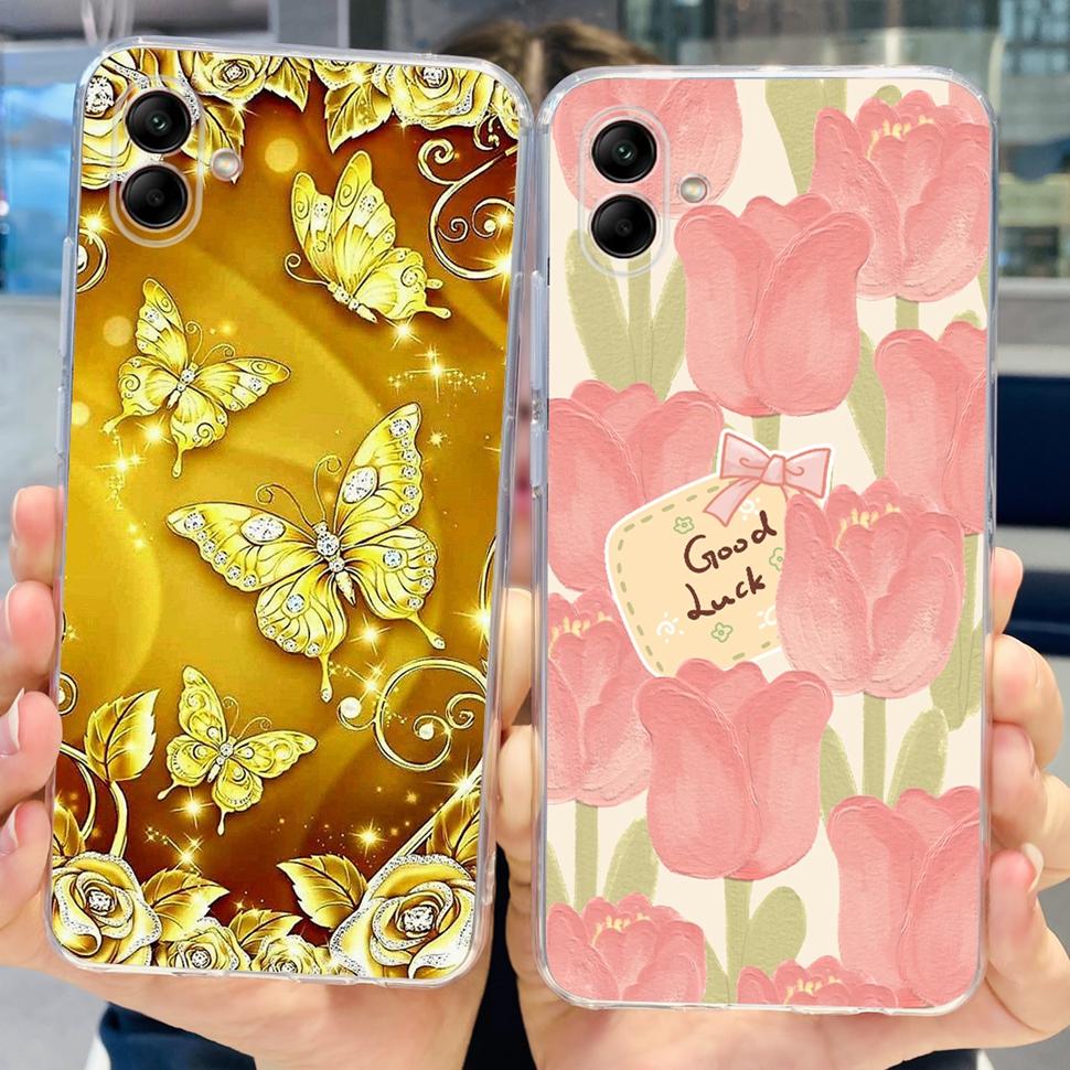 Pour Samsung Galaxy A04 Coque A04e Mignon Mode Arrière Souple Silicone Coque Pour Samsung A 04 Galaxy A04e A04 Fundas Coque