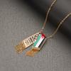 Palestine Scarf Pendant Chain Necklace For Women Palestine Series Products Zircon Accessories