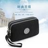 2023 Waterproof Women's Three-layer Zipper Coin Wallet Cosmetic Bag Canvas Women Purse Clutch Women's Purse Best Phone Wallet
