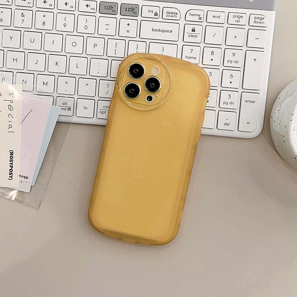 Transparent Candy Color Suitable for Iphone15promax Apple 14 Mobile Phone Case 11 Full Cover 1613 Silicone Case