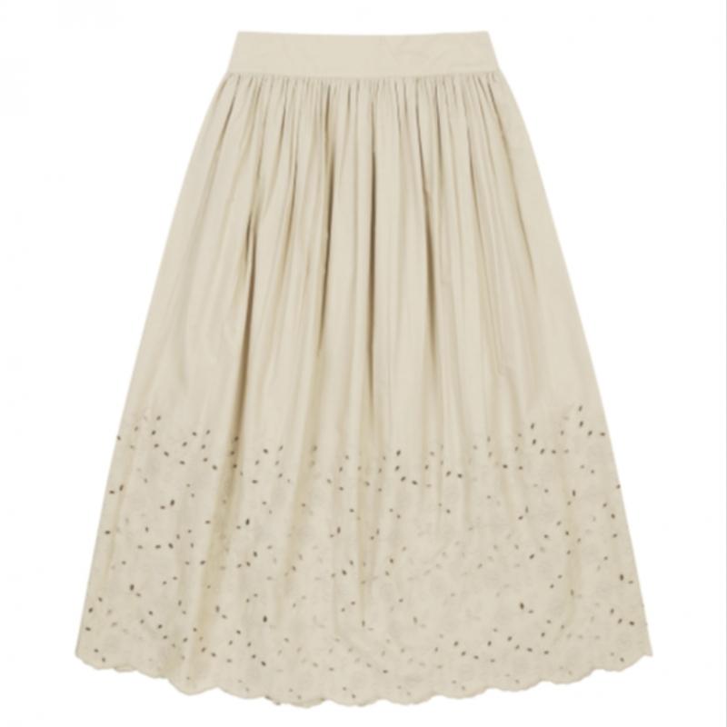 Benetton Gelochter bestickter Rock 3s 46azd001j