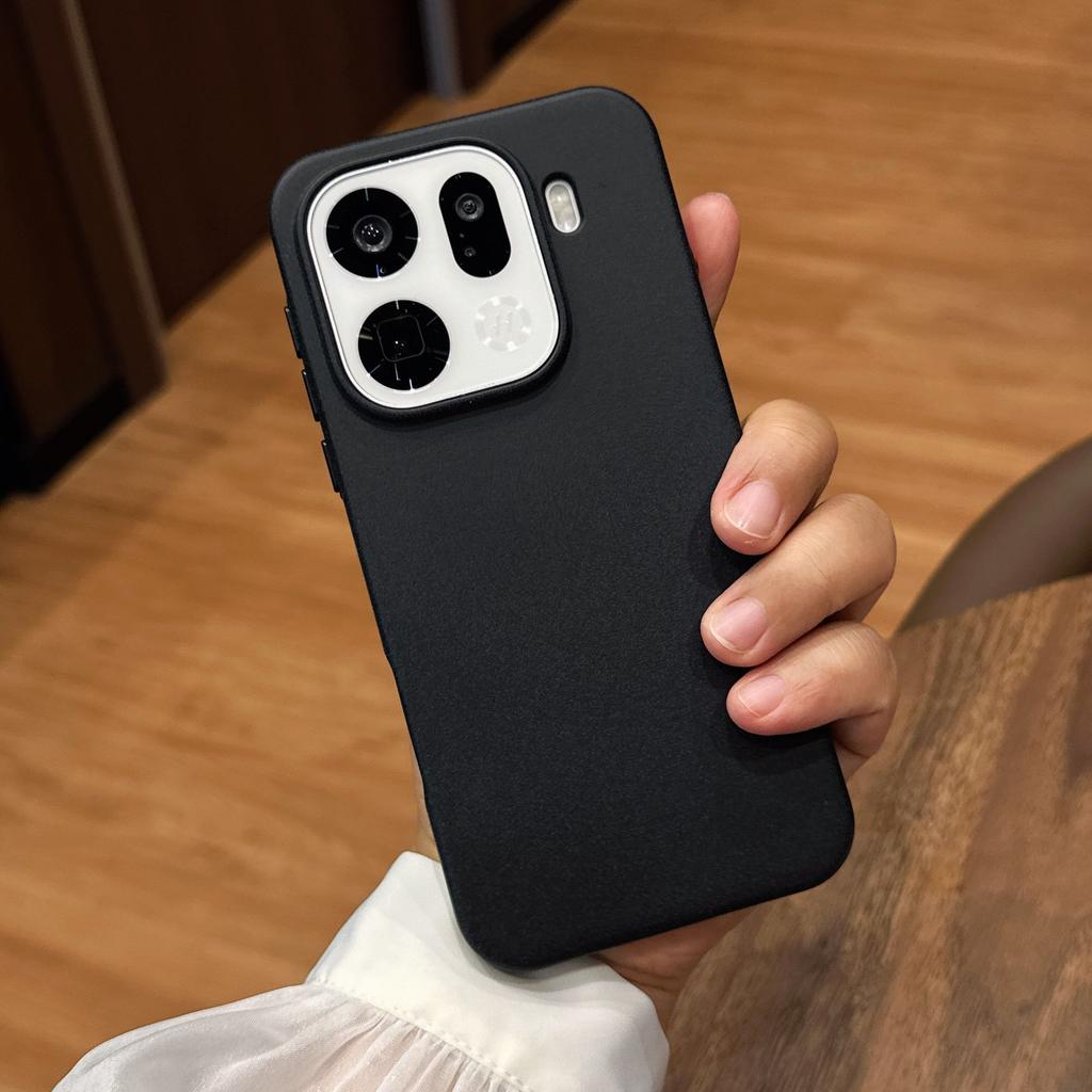 Magnetic Case For OPPO Find X9 Pro Case Fashion For MagSafe Matte Rock Sand Phone Cover Soft Border Back Shell Non-Slip Bumper
