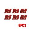 6Pcs Reflective Car Wheel Rim Rhinestone Stickers Mark Stripe Racing Wheel Hub Decals for Size 18" - 21" Decorative Sticker
