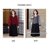 Mom's Elegant Spring/Summer 2026 Long-Sleeve Dress: Stylish, Middle-Aged, with a Fake Two-Piece Design