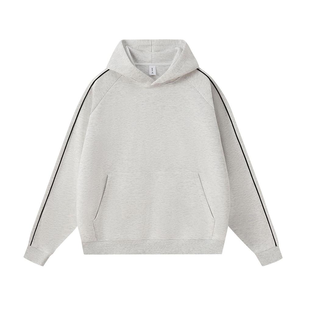 Men's Casual Spring & Autumn Hooded Sweatshirt with Custom Logo Embroidery