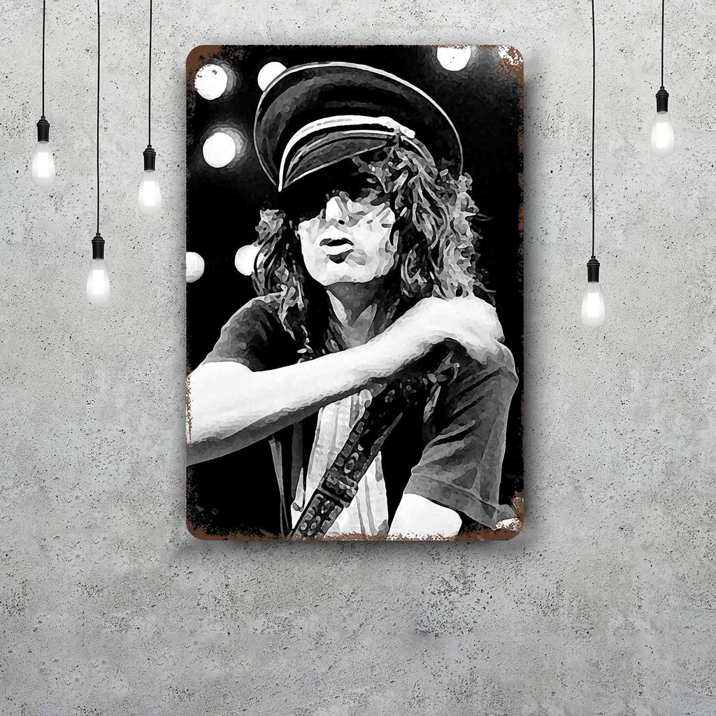 Jimmy Page Metal Signs Wall Decor Vintage Tin Signs Captain Metal Poster Decor for Bar Pub Club Wall Decoration