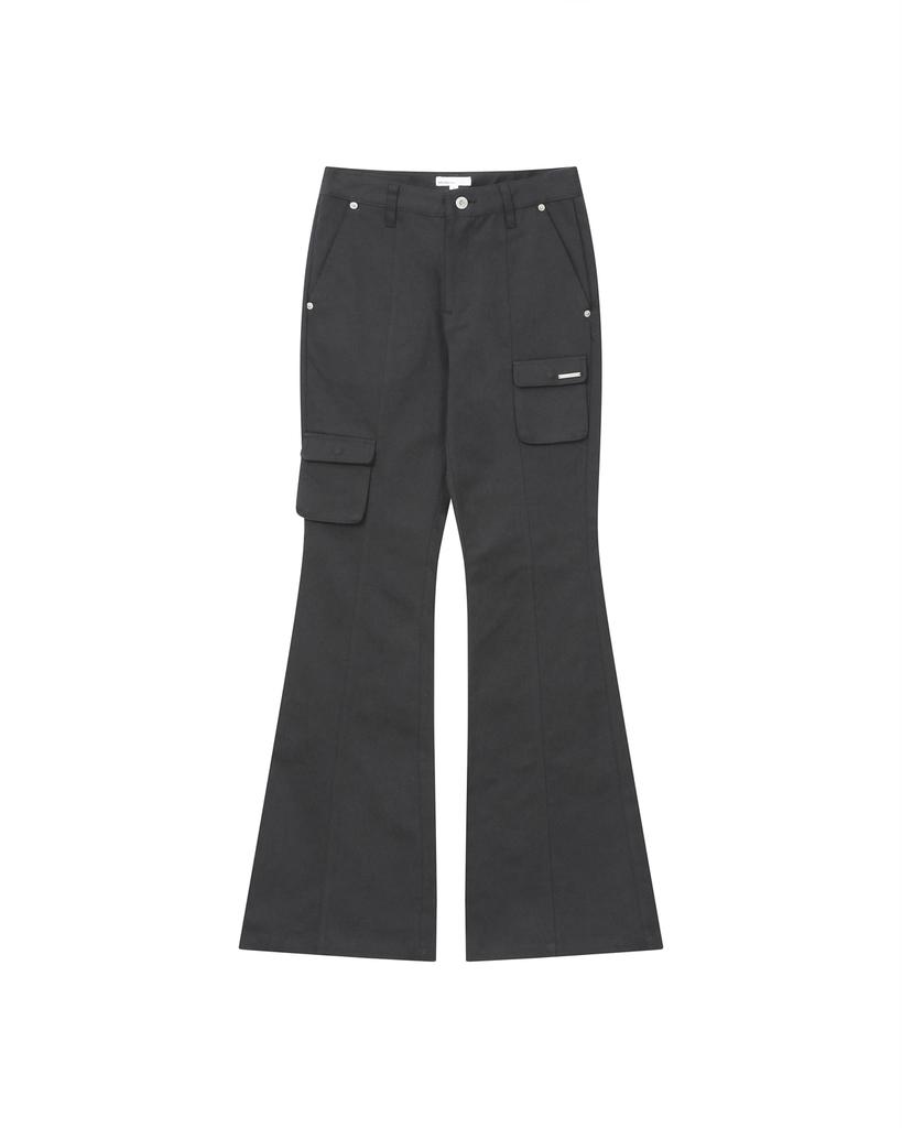 MISEKI SEOUL Line Pocket Cargo Pants Charcoal