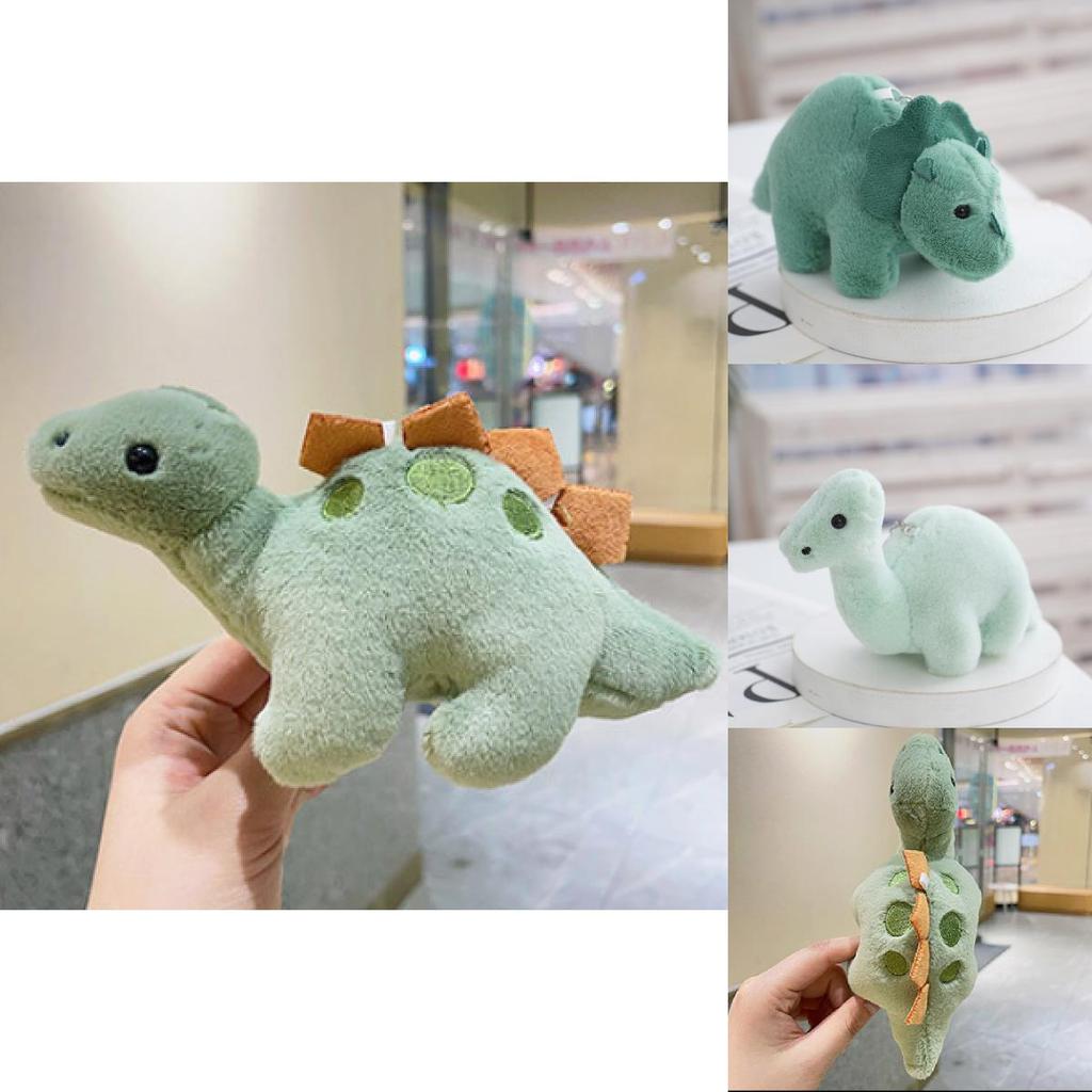 Adorable 2024 Dinosaur Plush Keychain Cute Pp Cotton Bag Car Chain Decoration