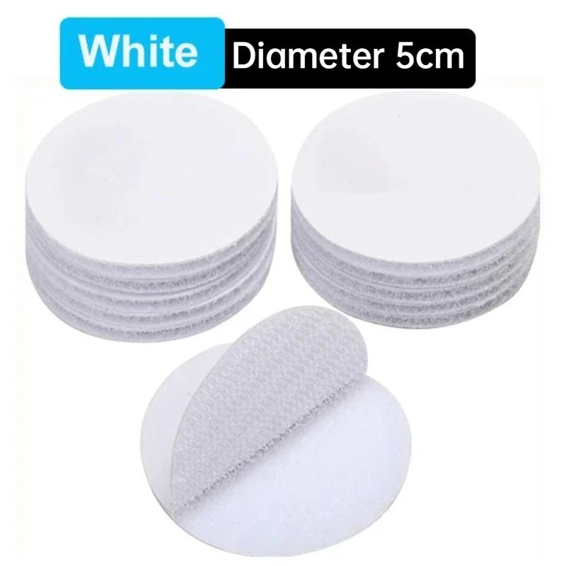 5/10Pais Self Adhesive Hook and Loop Dots Fastener Tape Nylon Sticker Pads Wall Mounting Tape Round Coins DIY Hook Loop Adhesivo