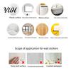 Cute Ghost Pumpkin Wall Stickers Halloween Stickers, And Print Decals, Indoor Party Atmosphere Removable PVC DIY Holiday for Classroom Window
