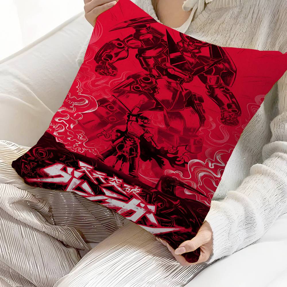 

Anime Gurren Lagann Pillow Cover For Bedroom Room And Living Room Sofa Decorative Cushion Cover 50cmx50cm