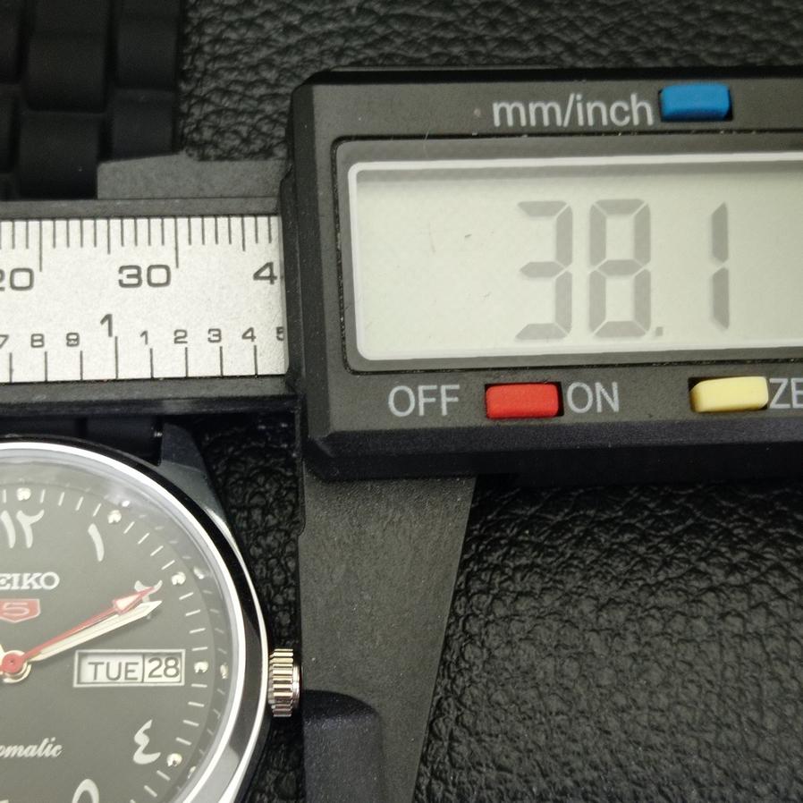 REFURBISHED MENS SEIKO 5 AUTOMATIC 6309A JAPAN ARABIC BLACK DIAL WATCH a427340-2 QRL-a427340