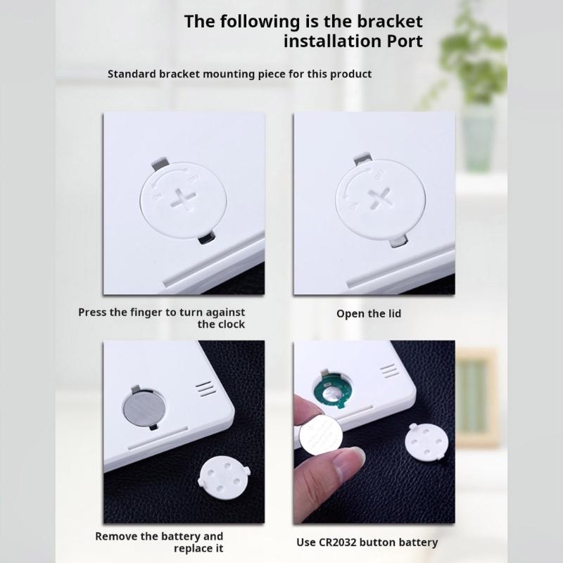 Temperature Humidity Meter Clock Temperature Format And Celsius For Home Office