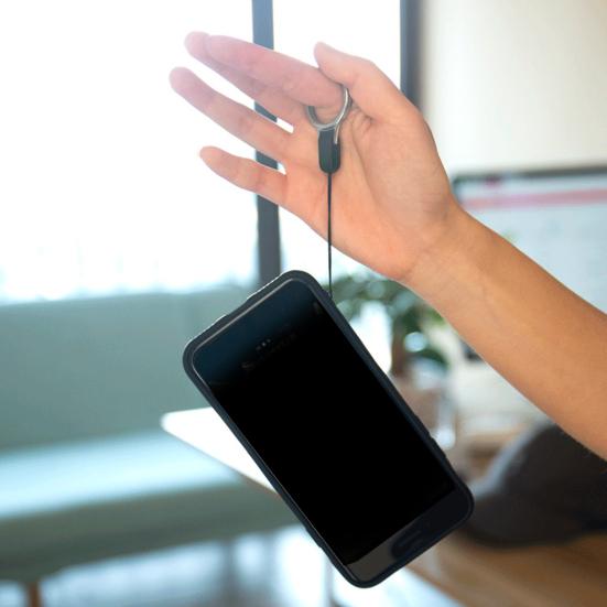 2 Stück Kunststoff Fingerriemen Universal Kordel Ring Lanyard Zubehör für Schlüssel Telefon