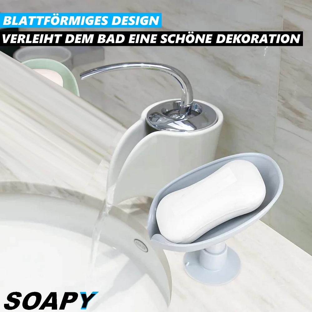 SOAPY Soap Holder Soap Dish Design Soap Dispenser Suction Cup Without Drilling Gray