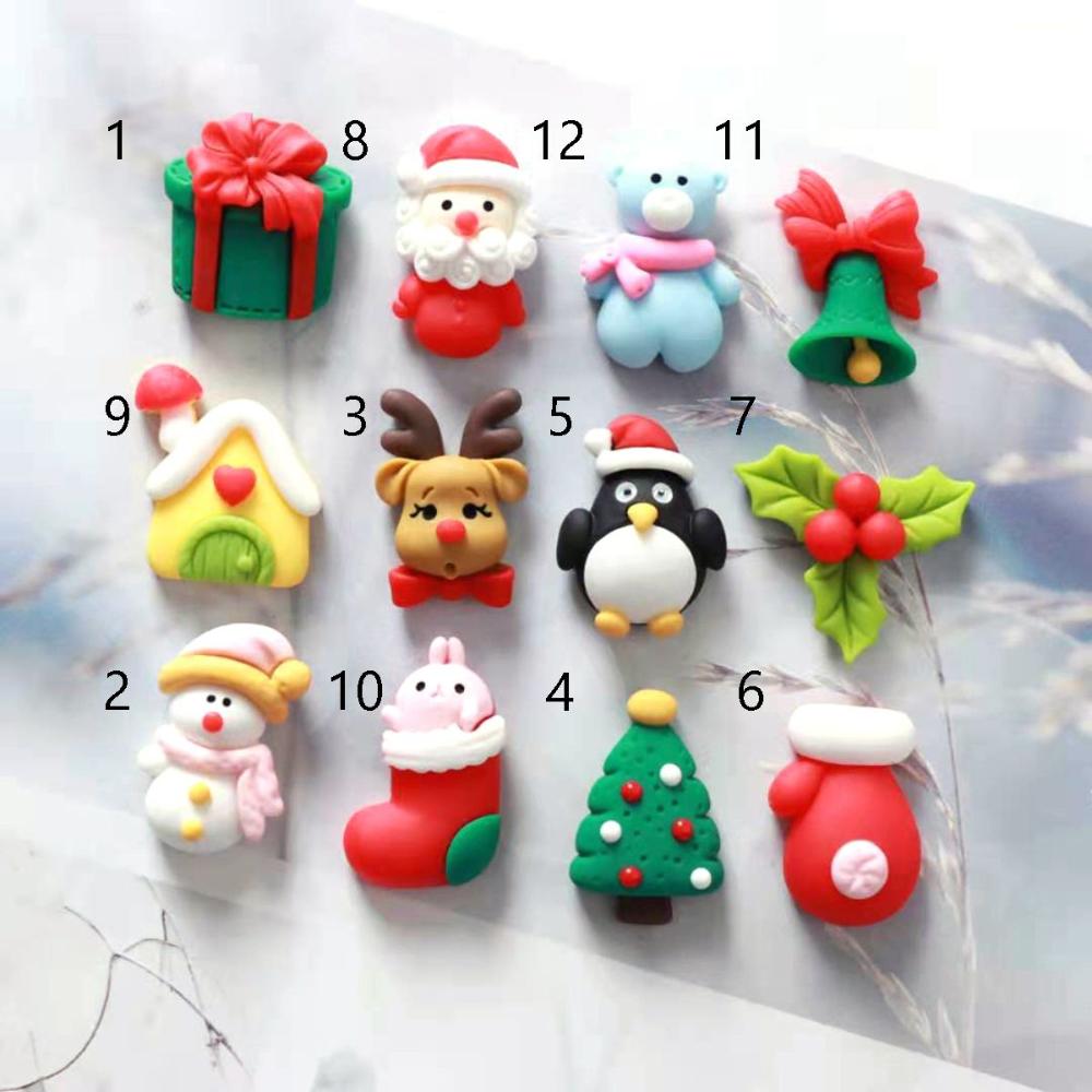 Phone Decoration Cute Scrapbooking Craft Glue Flat Back Cabochon Christmas Decor Embellishment