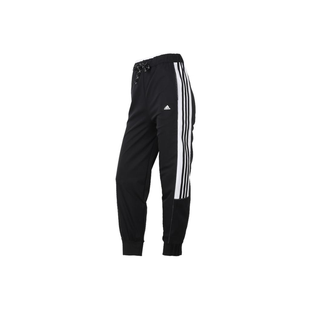 Adidas Str Pt Cargo Casual Breathable Sports Side Stripe Long Pants Women Bottoms Black GP0606