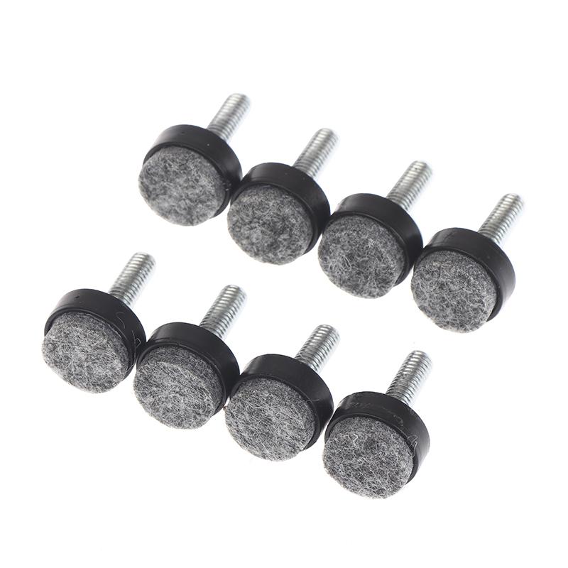 4/8 Peças Feltro Ajustável Redondo Parafusos de Perna de Móvel Antiderrapante M6 M8 Mesa Cadeira Armário Pés de Equilíbrio Almofadas