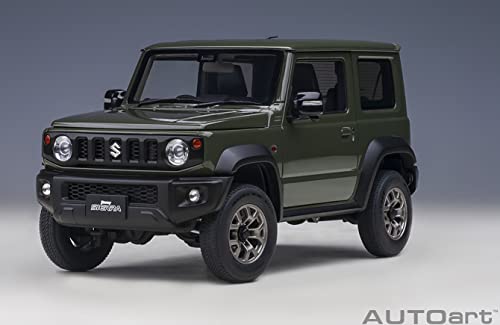 AUTOart 1/18 Scale Suzuki Jimny Sierra (JB74) Moss Green Finished Model 78509