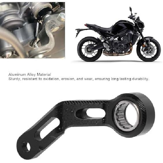 EVGATSAUTO Aircraft Grade Motorcycle Gear Shift Stabilizer, CNC Machined Aluminum Alloy Bracket for MT 09 Series, Eliminates False Neutrals Enhances