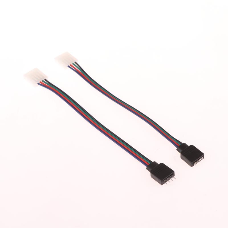 1/5Pcs 4 Conductor Connector For Rgbw Led Strips 16.5Cm Rgb 4 Pin Led Strip Light Connectors Strip To Power Adapter
