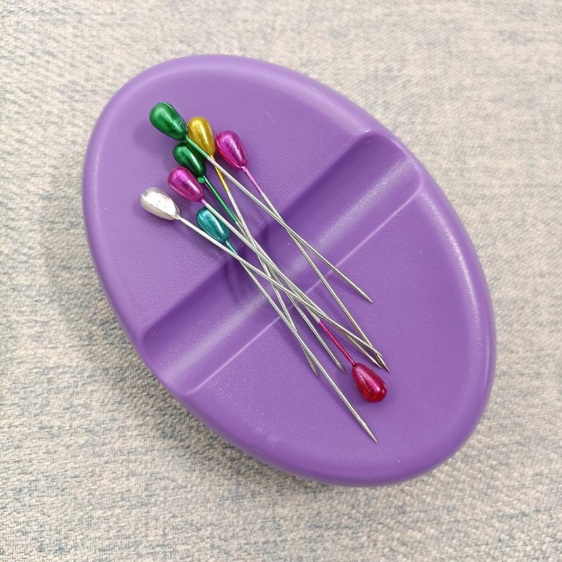 Oval Magnet Pin Catcher Magnet Needle Storage Magnetic Needle Absorber Magnetic Box Great Items For Home Sewing