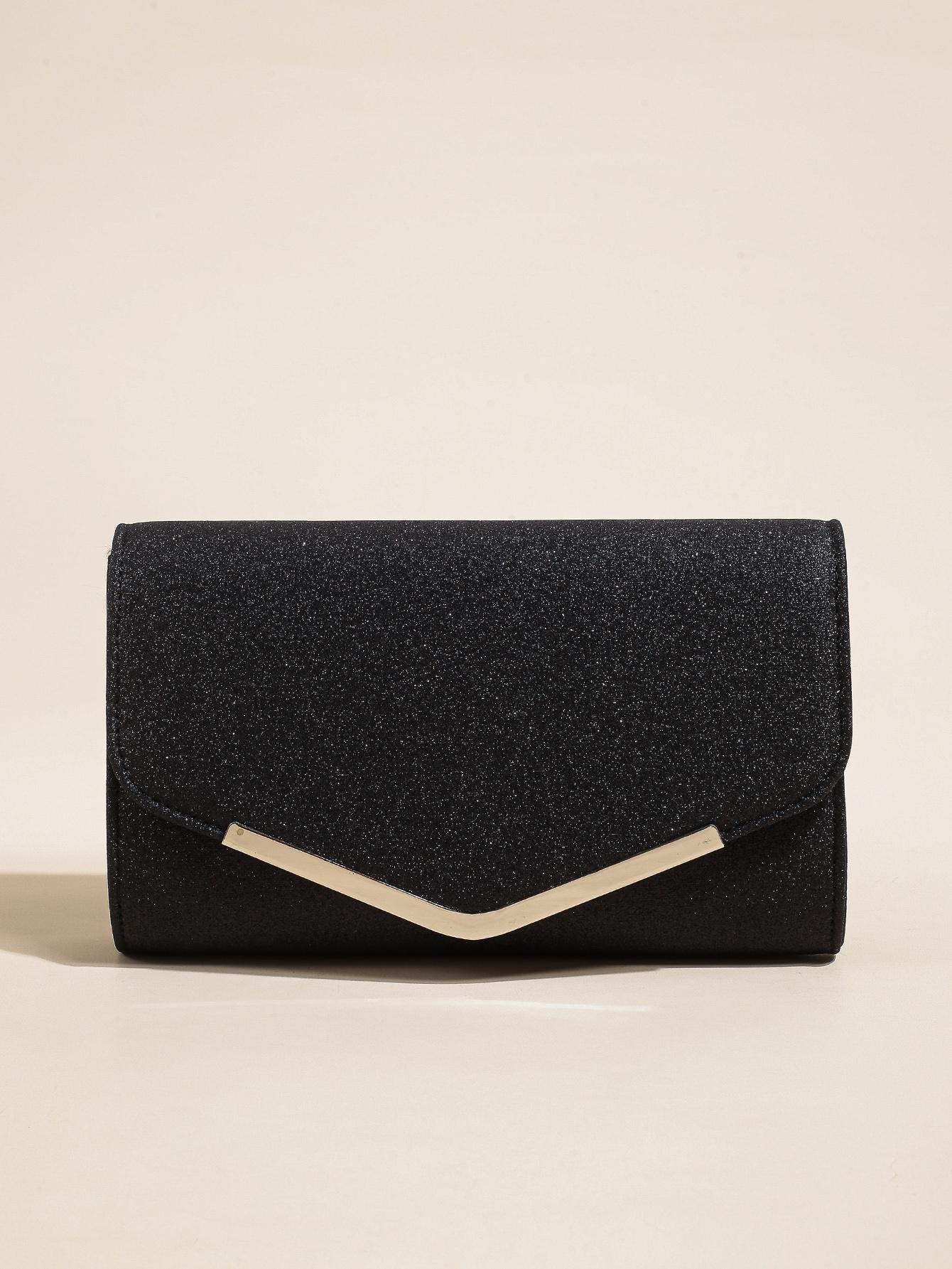 

Clutch Purse Evening Bag for Women, Glitter Evening Envelope Handbag With Detachable Chain for Wedding and Party