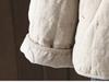 2025 Winter Quilted Retro Horn Button Cotton Linen Jacket