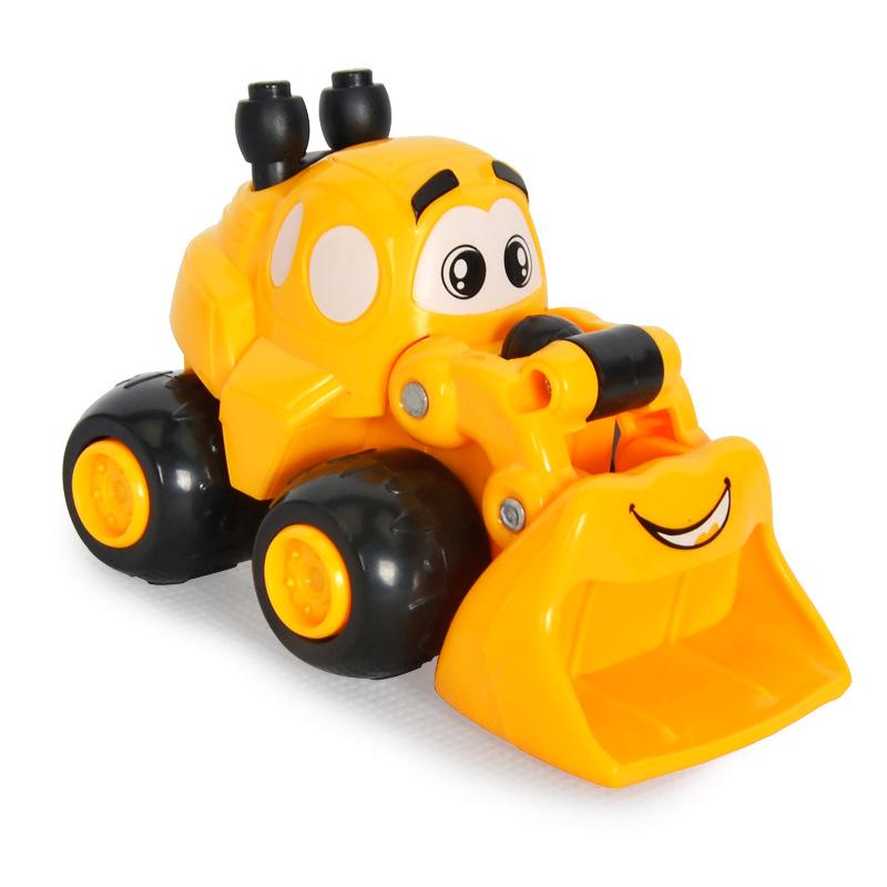 Mini Cartoon Toy Car, Sliding Construction Vehicle, Excavator Model Children'S Early Education Enlightenment Toy