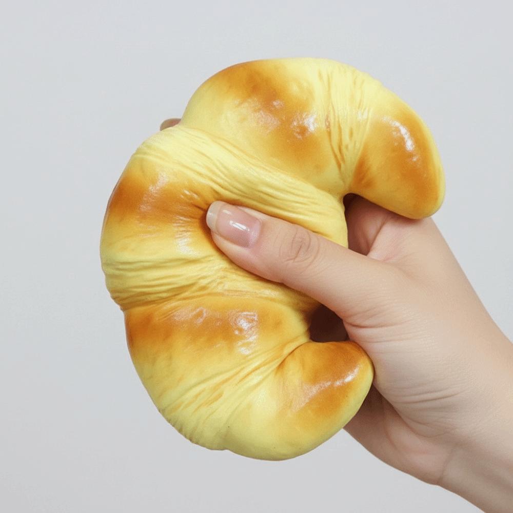 DIY Simulation Bread Squeeze Toys Moist Feel Toast Pinch Toy Toast Slow Rebound Toys Hand Relaxing
