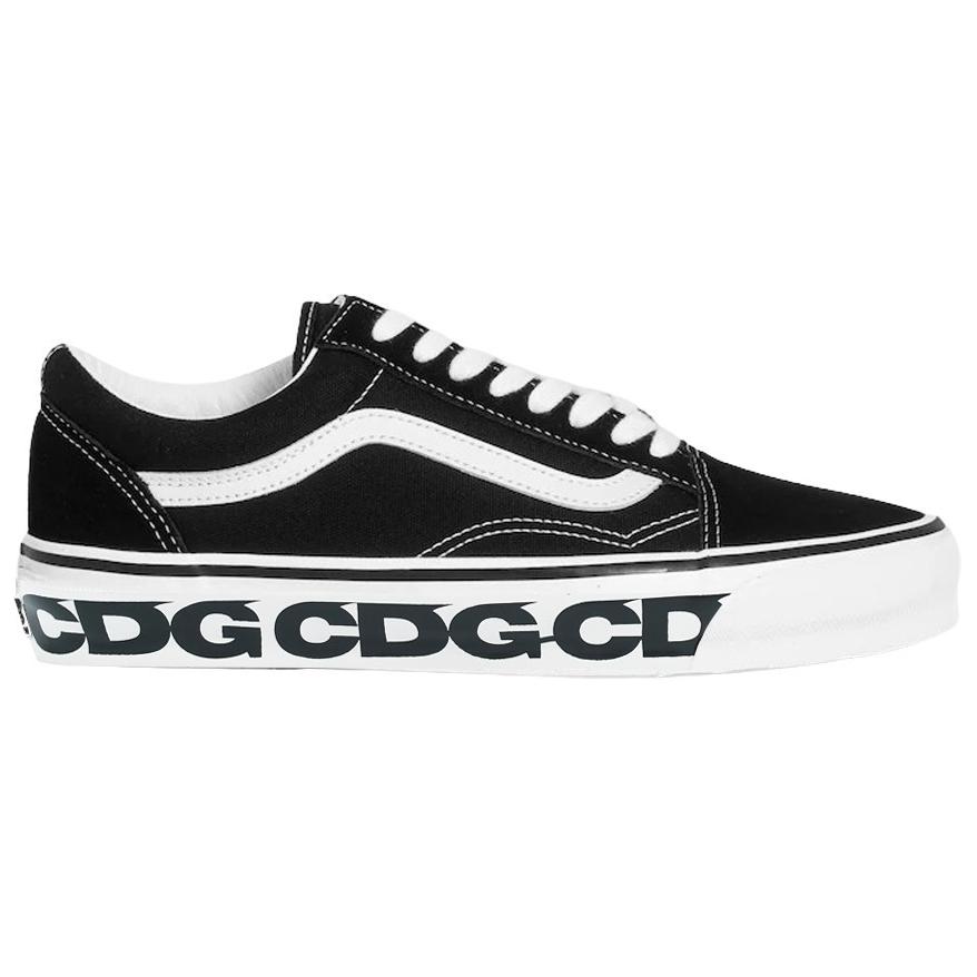 Vans CDG X  Old Skool 36 Comfortable Low-Top Skate Shoes Men Sneakers Black White VN000SHEPU7