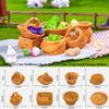 2pcs Mini Fruit Vegetable Food Storage Basket Cute Dolls Miniature Decoration
