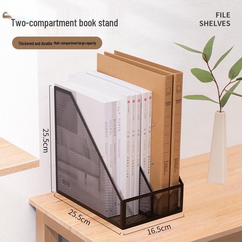 Mehrschichtiger vertikaler Desktop-Datei-Organizer und Aufbewahrungsregal