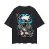 Cotton Bandai Authorized Hot Selling Anime Naruto Kakashi Classic Hokuriku Print Comfortable Casual Short Sleeved Shirt