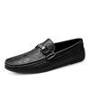 2024 Handgefertigte Herrenschuhe aus echtem Leder Luxusmarke Italienische Casual Herren Slipper Atmungsaktive Fahrschuhe Slipper Mokassins Retro