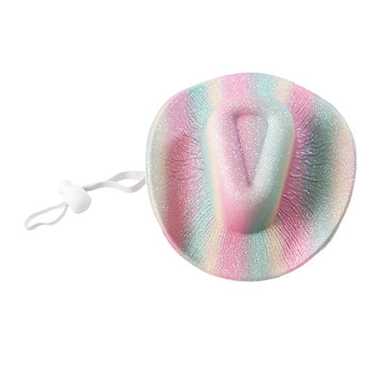 Domácí mazlíčci Kovbojský klobouk Retro Westernový kovbojský klobouk Nastavitelný Třpytivý klobouk pro psa