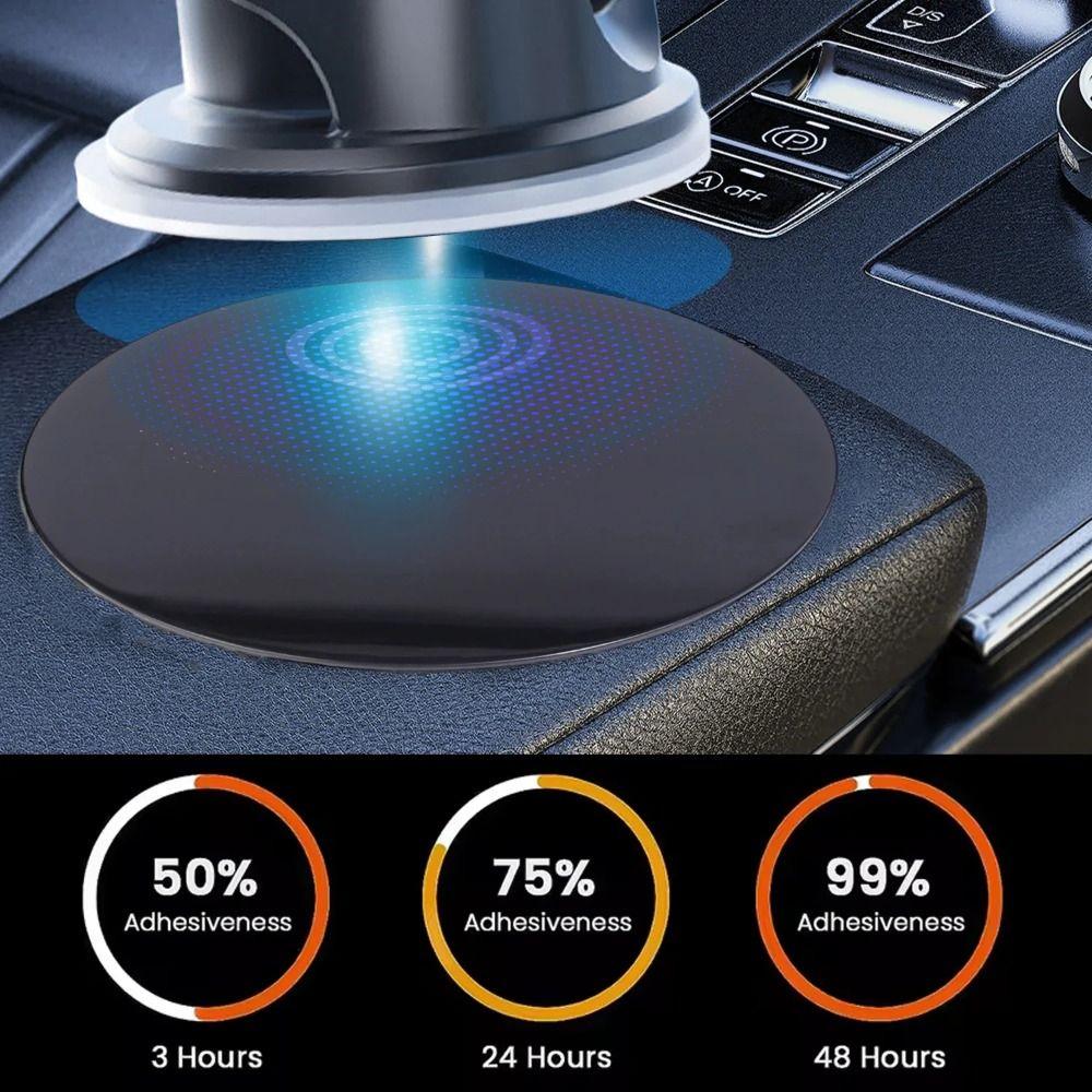 2PCS Disc Pad Base Car Suction Cup GPS Holder for GPS Mobile Phone Stand Bracket