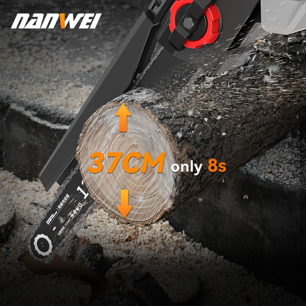 NANWEI 12 Inch Electric Chain Saw 2300W with Brushless Motor