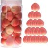 20pcs Cartoon Honey Peach Model Handmade Artificial Peach Fruit Material  Household Decoration