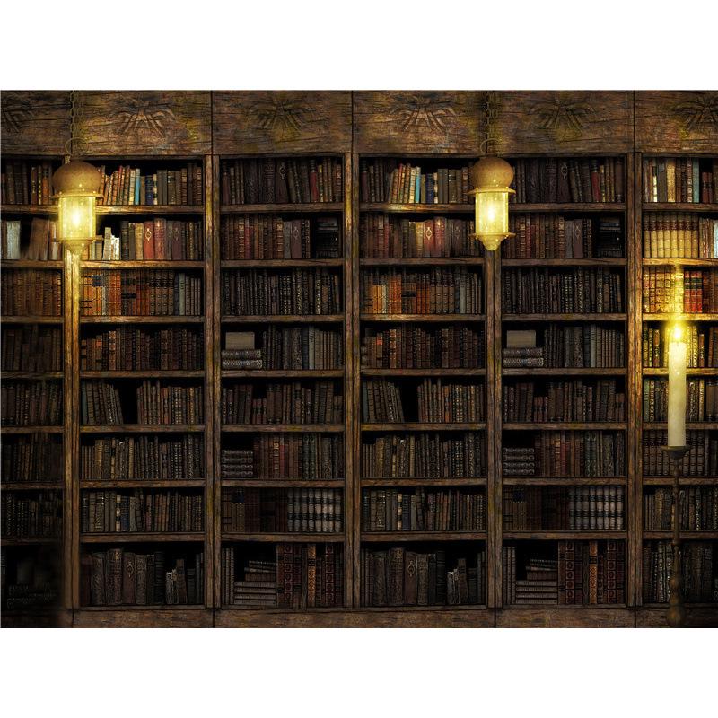 High-Definition Douyin-Moderator-Hintergrund: Bücherregal Bürodeko