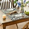 4pcs Linen Placemats Set, Bird and Flower Design, 12x18 Inches – Perfect for Dining Room, Kitchen Decor, Holiday Parties, and Home Table Settings