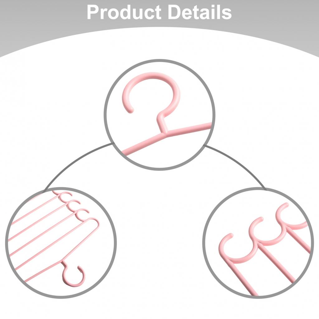 Multi Layer Plastic Hanger for Maximizing Closet Storage Efficiency