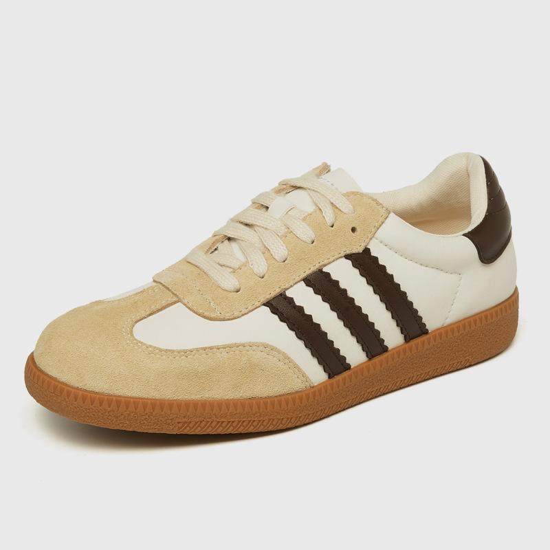 

Leather flat for Huizhou women s shoes Su Yinyin same board shoes spring new casual style versatile German training shoes 41 хакі