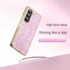 Plating Bling Glitter Phone Case For Samsung Galaxy Z Fold 7 6 5 4 Hard Plastic Shockproof Cover