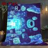 Dark Animal Family 2D Flat Pattern Flannel Blanket High Quality All Seasons Warmth and Comfort Perfect for Christmas Gifts.MMT0918107